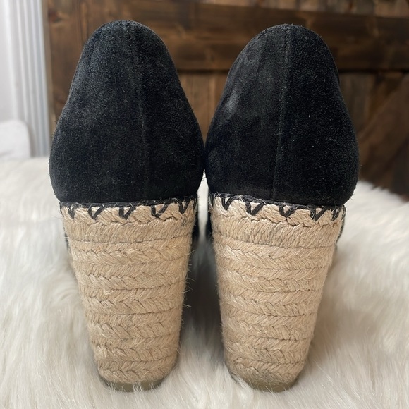 VINCE Sonora Peep Toe Suede Espadrilles - Picture 4 of 12